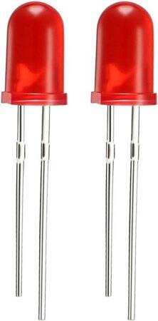 Diffused 28mm Leg 5mm LED Water Clear Red+Yellow Green CC Use 2V 20mA - 2