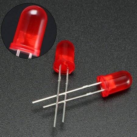 Diffused 28mm Leg 5mm LED Water Clear Red+Yellow Green CC Use 2V 20mA - 4