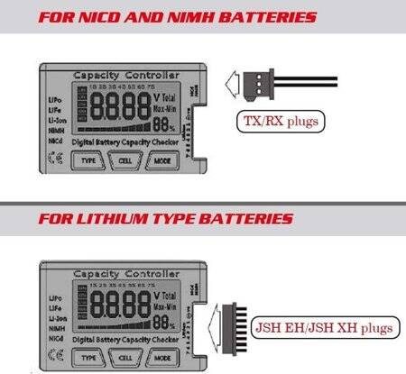 Dijital Pil Kapasite Kontrol Cihazı Lipo Li-Ion Nicd Nimh Batarya Voltaj Test Ölçer - 4