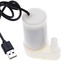 Dikey USB'li 5V Beyaz Sessiz Mini Dalgıç Pompa - 1
