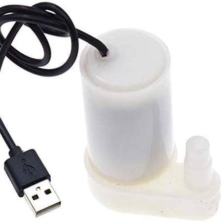 Dikey USB'li 5V Beyaz Sessiz Mini Dalgıç Pompa - 1