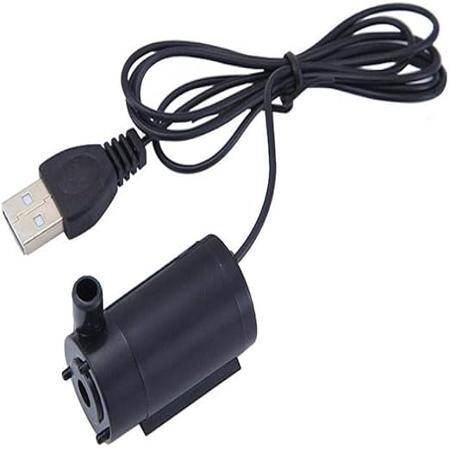 Dikey USB'li 5V Siyah Sessiz Mini Dalgıç Pompa - 1