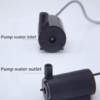 Dikey USB'li 5V Siyah Sessiz Mini Dalgıç Pompa - 2