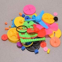 DIY 55 Pcs/Lot Colorful Plastic Motor Gear Kit - 2