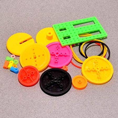 DIY 55 Pcs/Lot Colorful Plastic Motor Gear Kit - 4