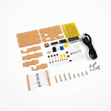 DIY Frequency Tester 1Hz-50Mhz Crystal Counter Meter With Case Kit - 3
