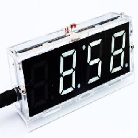 DIY Kit Red LED Electronic Microcontroller Digital Clock Time Thermometer With Talking Clock And Pdf With Speaker - 2