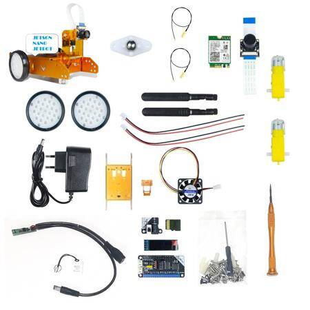 DIY Nvidia Jetsonnano Development Learning Kit (With Battery) (With JETSON NANO Motherboard And Dual-Frequency Network Card) Orange - 3
