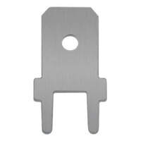DJ6110-6.3X0.8 CON.QUICK DISC.PCB TYPE 6.3MMX13MM 2PIN (SFK39) - 1
