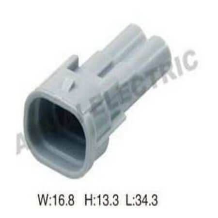 DJ7024-2-11 CONNECTOR WIRE 2PIN FEMALE AOHAI - 1