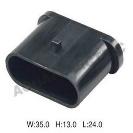 DJ7041-1.5-20 CONNECTOR HOUSING 4POLE 27.20X26.60 FOR ECU - 1
