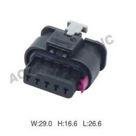 DJ7055-1.2-21 CONNECTOR COVER PLASTIC 5POLE 28.90X16.50 FOR ECU - 1