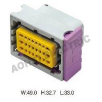 DJ7241-1.5/2.8-21 CONNECTOR COVER PLASTIC 49.00X32.70 3X8POLE FOR EC - 1