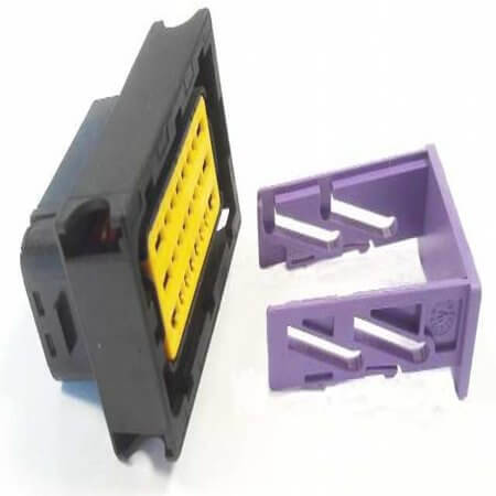 DJ7242-1.5/2.8-21 CONNECTOR COVER PLASTIC 49.00X32.70 3X8POLE FOR EC - 1