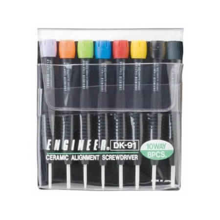 DK-91 SCREWDRIVER SET TORNAVİDA SET MINI ALIGNMENT SERAMİK 8Lİ - 1