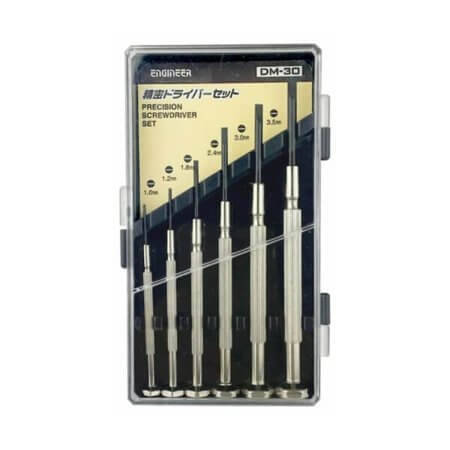 DM-30 SCREWDRIVER SET TORNAVİDA SET PRECISION DÜZ SAATÇİ 6LI - 1