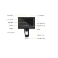 DM4 1000x 2.0MP USB Digital Electronic Microscope 4.3 Inch LCD Display For PCB Motherboard Repaire Metal Stent With Battery - 4