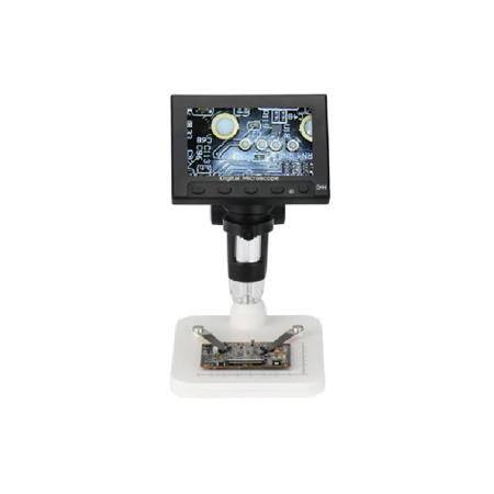 DM4 1000x 2.0MP USB Digital Electronic Microscope 4.3 Inch LCD Display For PCB Motherboard Repaire Metal Stent Without Battery - 1
