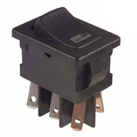 DM64J72S205Q6 SWITCH ROCKER DPST On-Off 10A 125V LED/Green - 1
