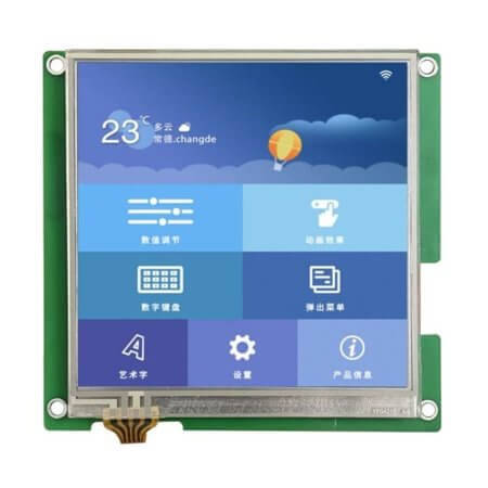 DMG48480T040_01WTR SMART DISPLAY MOD 480x480 RTP IPS - 1