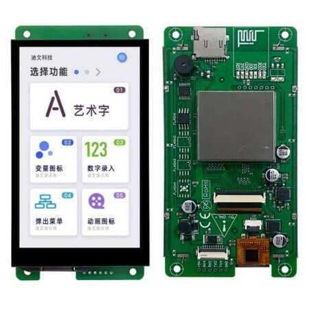 DMG80480C043_02WTC SMART DISPLAY MOD 4.3 INCH 800x480 CTP IPS - 1