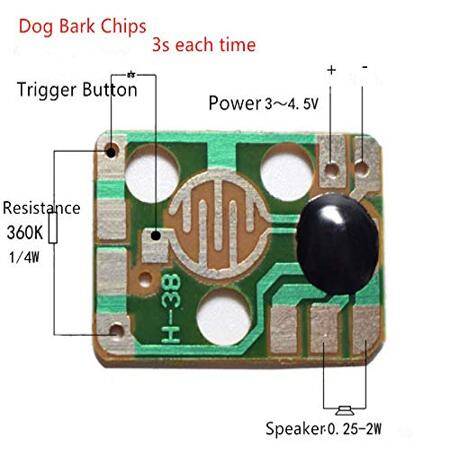 Dog Barking Animal Music Chip Sound Trigger Voice Module For DIY - 3