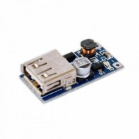 Mini PFM Control DC-DC 0.9V-5V to USB 5V DC Boost Step-up Power Supply Module - 1