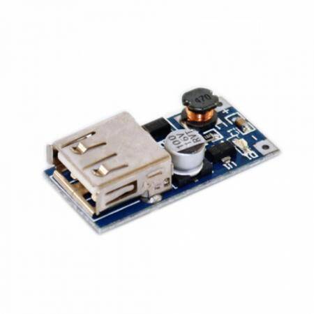 Mini PFM Control DC-DC 0.9V-5V to USB 5V DC Boost Step-up Power Supply Module - 1