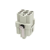 DQ-007-FC HDC INSERT FEMALE 16A 7+PE CRIMP - 1