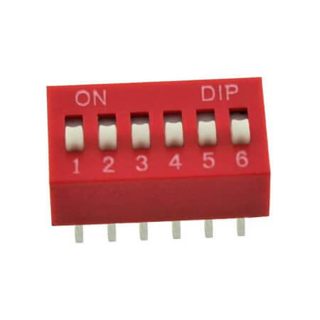 DS-06 SWITCH DIP 6 Pos. THT V/T - 1