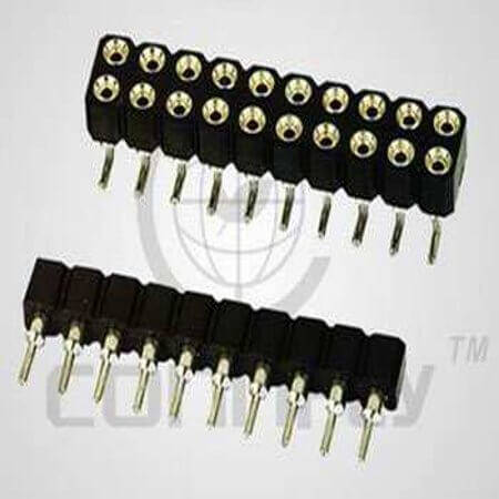 DS1002-01-1X24V13-JK FEMALE HEADER 24PIN(1X24)2.54mm THT V/T MACHINE PI - 1