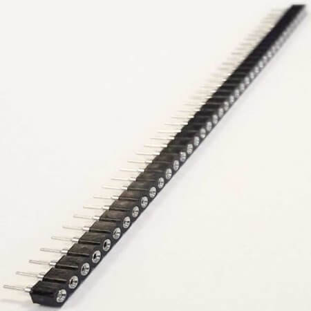 DS1002-01-1X40V13 FEMALE HEADER 40PIN(1x40)2.54mm THT V/T MACHINE PI - 1