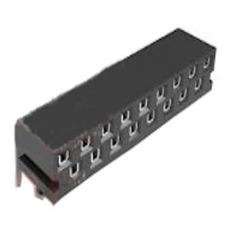 DS1013-02-15FR6B FEMALE HEADER 15PIN 1.25MM THT R/A 3.70MM - 1