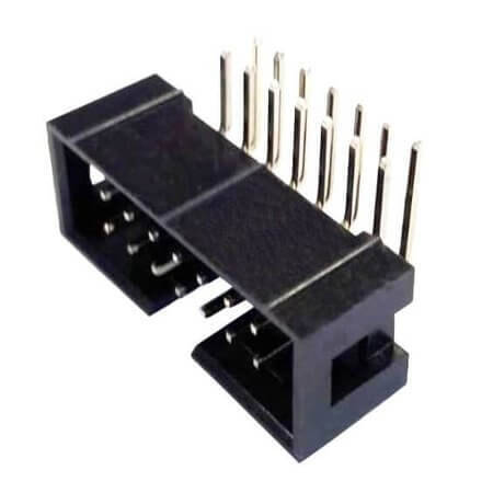 DS1013-14RSIB BOX HEADER 14PIN(2x7) 2.54mm THT R/A MALE BLACK - 1