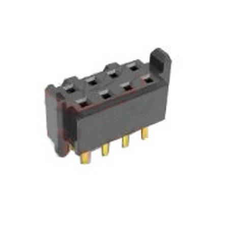 DS1014-01-2X4SV8B0T3A BOX HEADER 8PIN(2x4) 2.00mm THT V/T BLACK - 1
