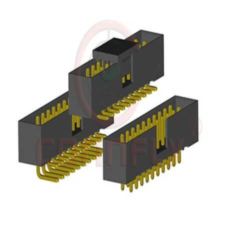 DS1014-34SF1B-B BOX HEADER 34PIN(2x17) 2.00MM THT V/T MALE BLACK - 1