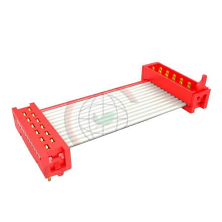 DS1015-03-20R6A2800D CONNECTOR IDC 20PIN 1.27MM RED 800MM - 1