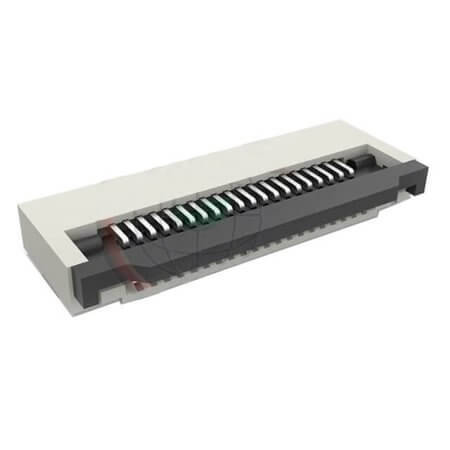 DS1020-20-20VBT1R CONN.FPC 20PIN 0.50MM SMT R/A BOTTOM CONTACT FLIP - 1