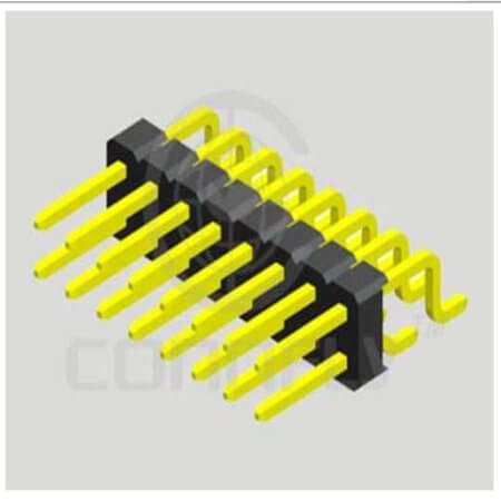 DS1022-01-2X4S81SR PIN HEADER 8PIN(2x4) 2.54mm SMT R/A - 1