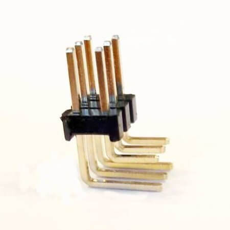 DS1022-2X3RF1-12-B PIN HEADER 6PIN(2x3) 2.54mm THT R/A - 1