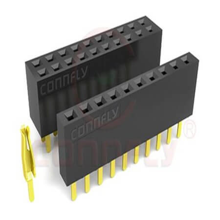DS1023-01-2X6SF12 FEMALE HEADER 12PIN(2x6) 2.54mm THT V/T TRAY - 1