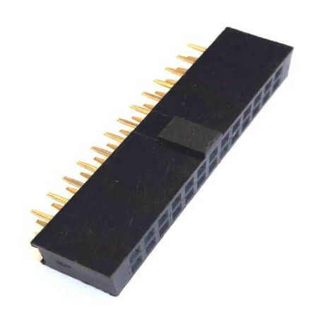DS1023-02-2X13S21 FEMALE HEADER 26PIN(2x13) 2.54mm THT V/T TRAY - 1