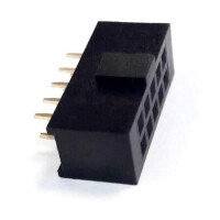 DS1023-02-2X5S21 FEMALE HEADER 10PIN(2x5) 2.54mm THT V/T TRAY - 1
