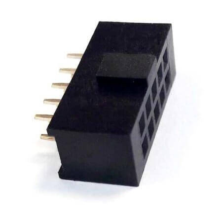 DS1023-02-2X5S21 FEMALE HEADER 10PIN(2x5) 2.54mm THT V/T TRAY - 1