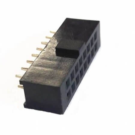 DS1023-02-2X8S21 FEMALE HEADER 16PIN(2x8) 2.54mm THT V/T TRAY - 1