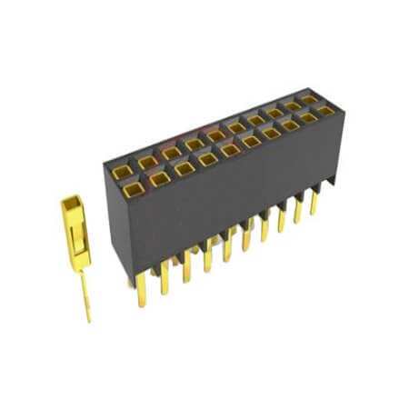 DS1023-07-2X7V8 FEMALE HEADER 14PIN(2X7) 2.54mm SMT V/T - 1