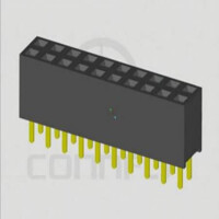DS1023-09-2X6V8 FEMALE HEADER 12PIN(2X6) 2.54mm THT V/T TRAY - 1