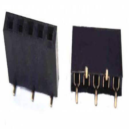 DS1023-10-1X5B81XTX FEMALE HEADER 5PIN(1x5) 2.54mm SMT V/T TRAY - 1