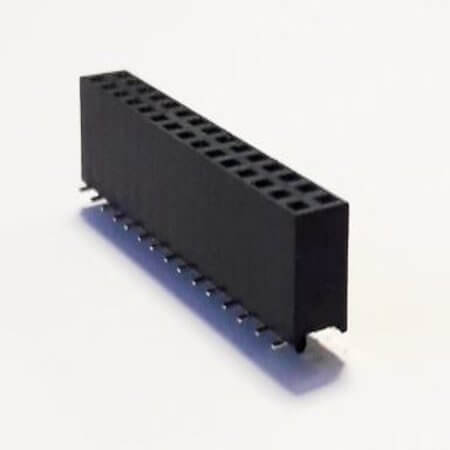 DS1023-11-2X15B8XRS FEMALE HEADER 30PIN(2x15) 2.54mm SMT V/T TAPE&REEL - 1