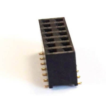DS1023-11-2X7B8XBX FEMALE HEADER 14PIN(2x7) 2.54mm SMT V/T TUBE - 1